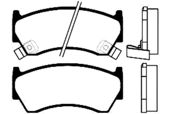 KAVO PARTS stabdžių trinkelių rinkinys, diskinis stabdys BP-6533